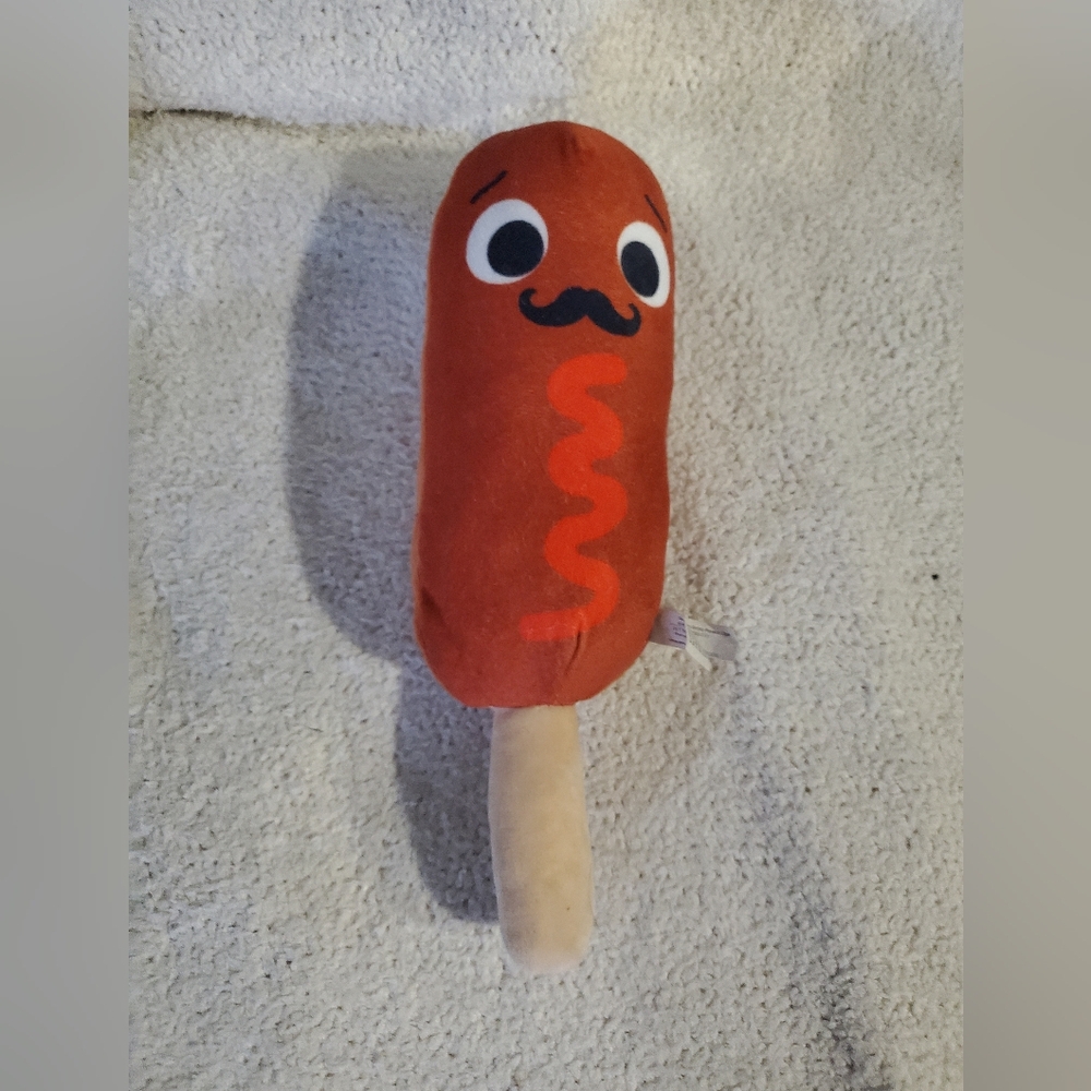 Source Unknown Red and Tan Dog Toy